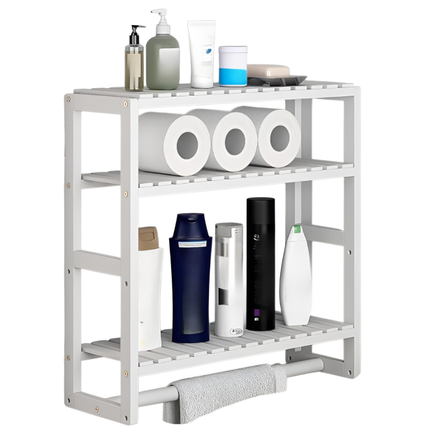 Wandregal Badezimmer Schlafsaal Starke tragende Veranda Massivholz Lagerregal Küche Gewürzflaschenre