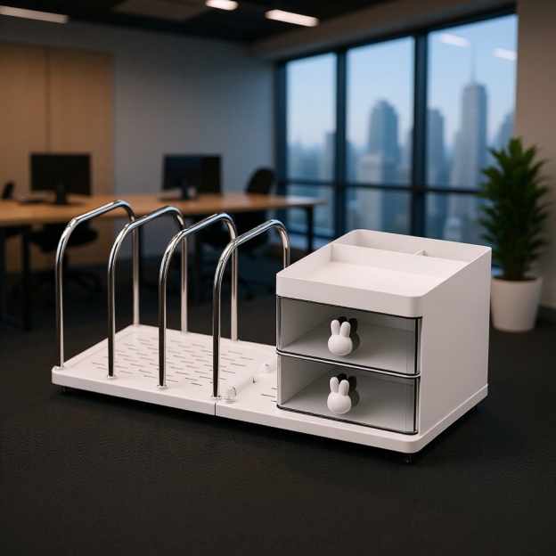 Regal für Bürobedarf, Schreibwaren für Schüler, einfaches Aufbewahrungsregal, Aufbewahrungsbox für B