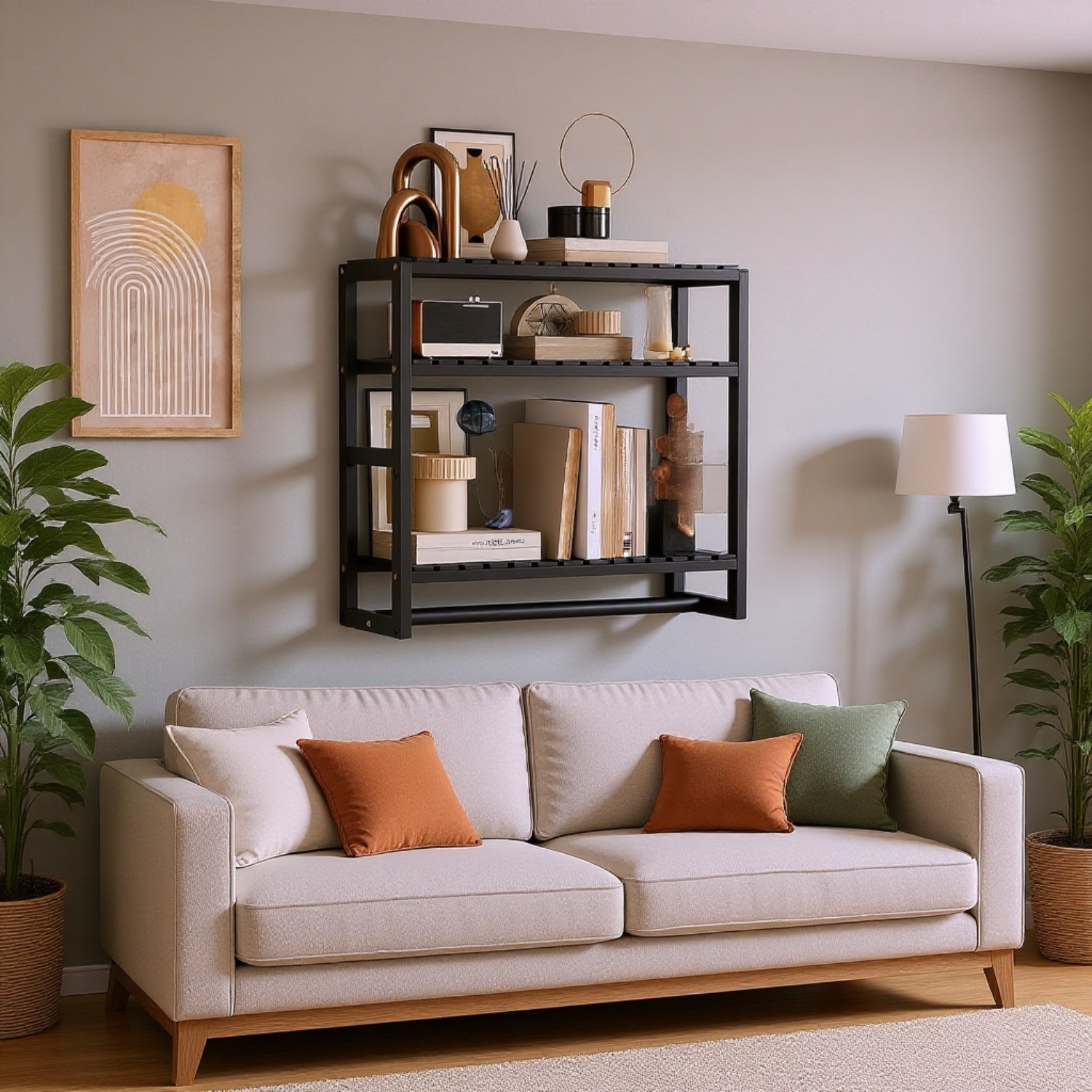 Wandregal Badezimmer Schlafsaal Starke tragende Veranda Massivholz Lagerregal Küche Gewürzflaschenre