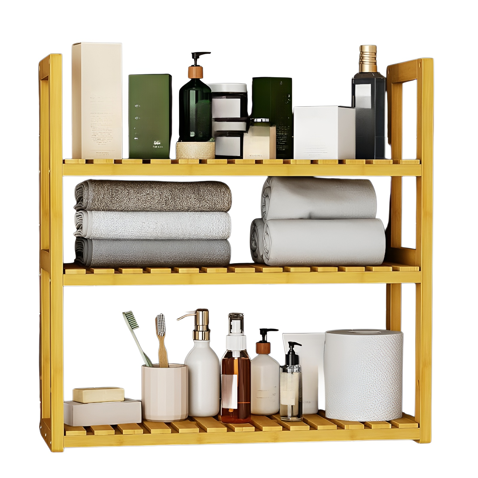 Wandregal Badezimmer Schlafsaal Starke tragende Veranda Massivholz Lagerregal Küche Gewürzflaschenre