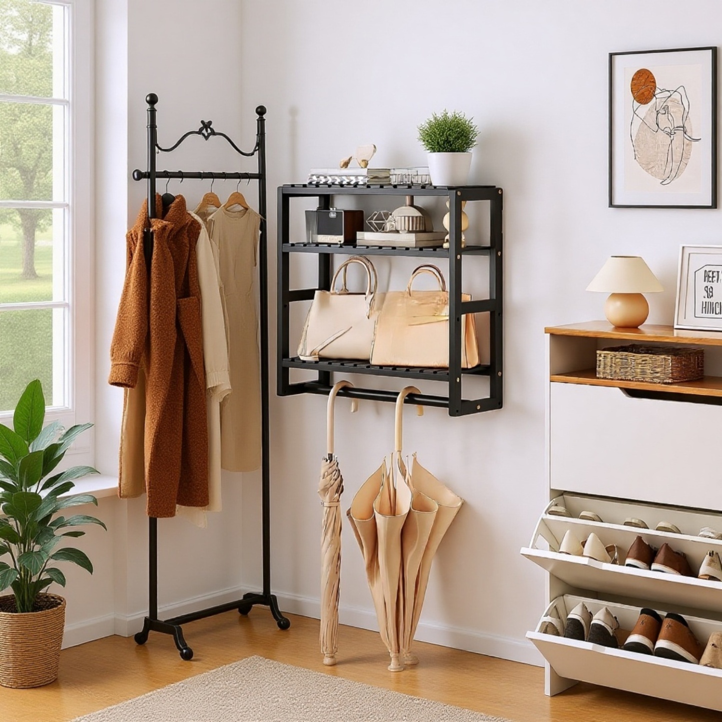 Wandregal Badezimmer Schlafsaal Starke tragende Veranda Massivholz Lagerregal Küche Gewürzflaschenre