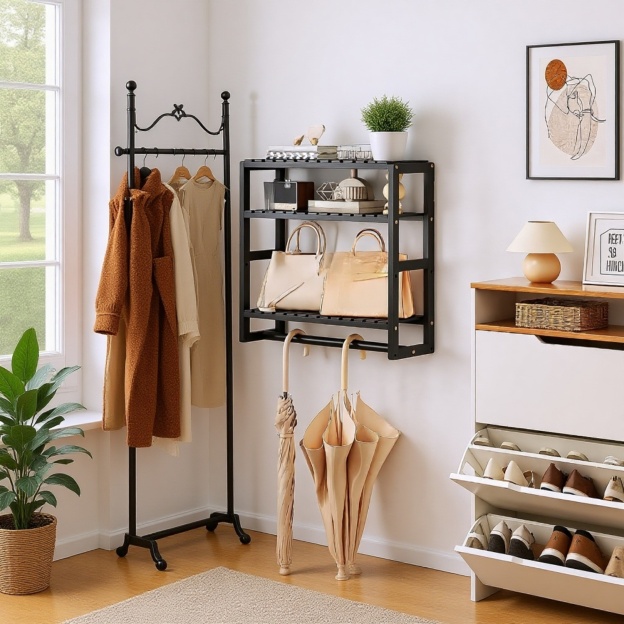 Wandregal Badezimmer Schlafsaal Starke tragende Veranda Massivholz Lagerregal Küche Gewürzflaschenre