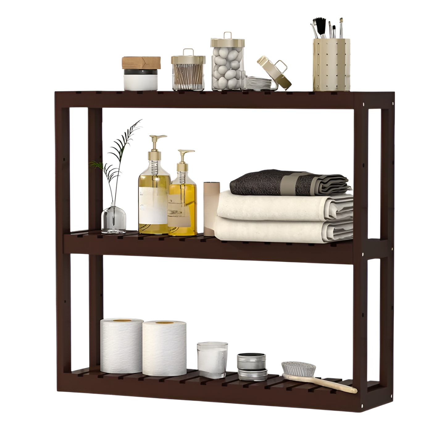 Wandregal Badezimmer Schlafsaal Starke tragende Veranda Massivholz Lagerregal Küche Gewürzflaschenre