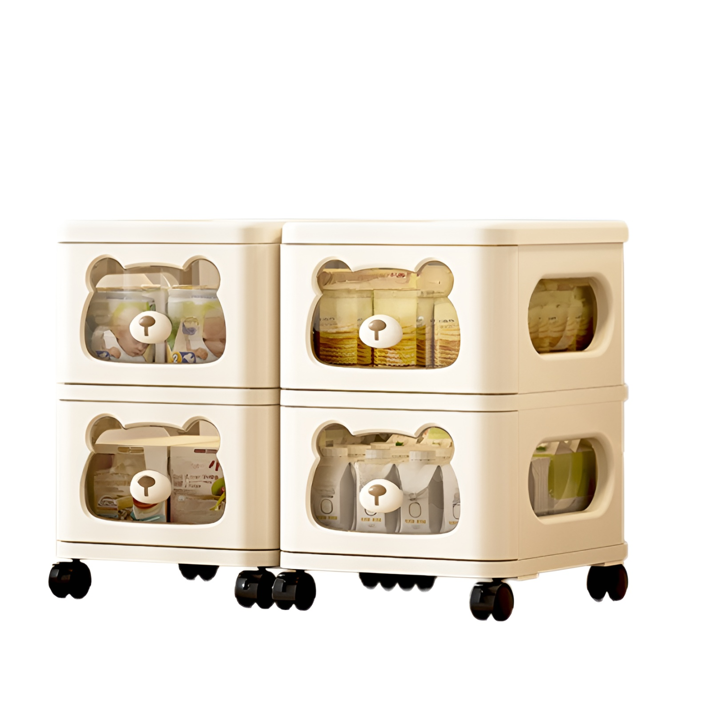 Mehrschichtiges Lagerregal Multifunktions-Haushaltslagerschrank Wohnzimmer Kinderspielzeugschrank Ba