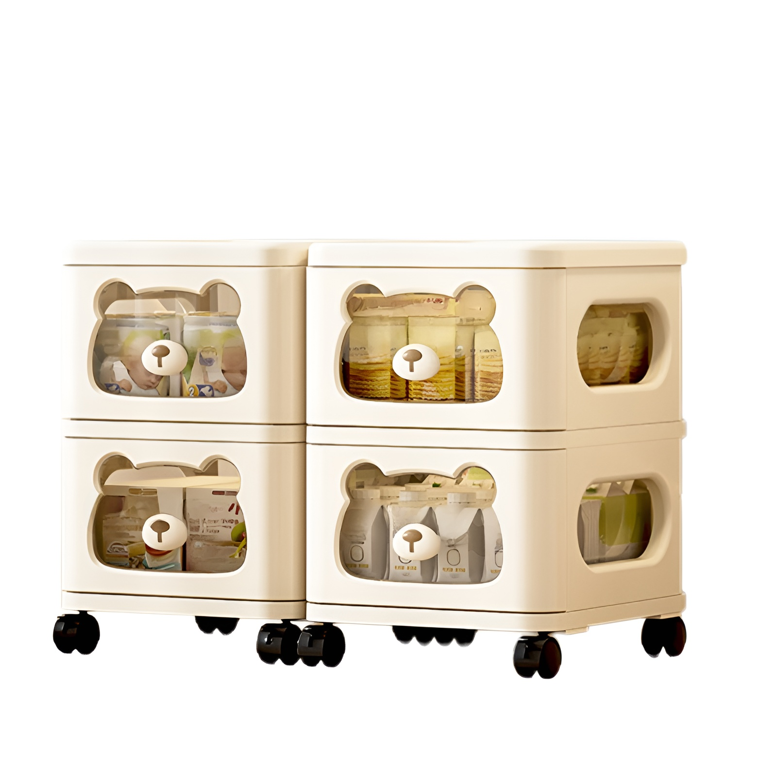 Mehrschichtiges Lagerregal Multifunktions-Haushaltslagerschrank Wohnzimmer Kinderspielzeugschrank Ba