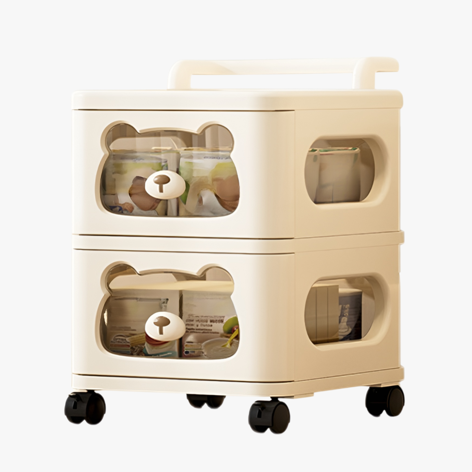 Mehrschichtiges Lagerregal Multifunktions-Haushaltslagerschrank Wohnzimmer Kinderspielzeugschrank Ba