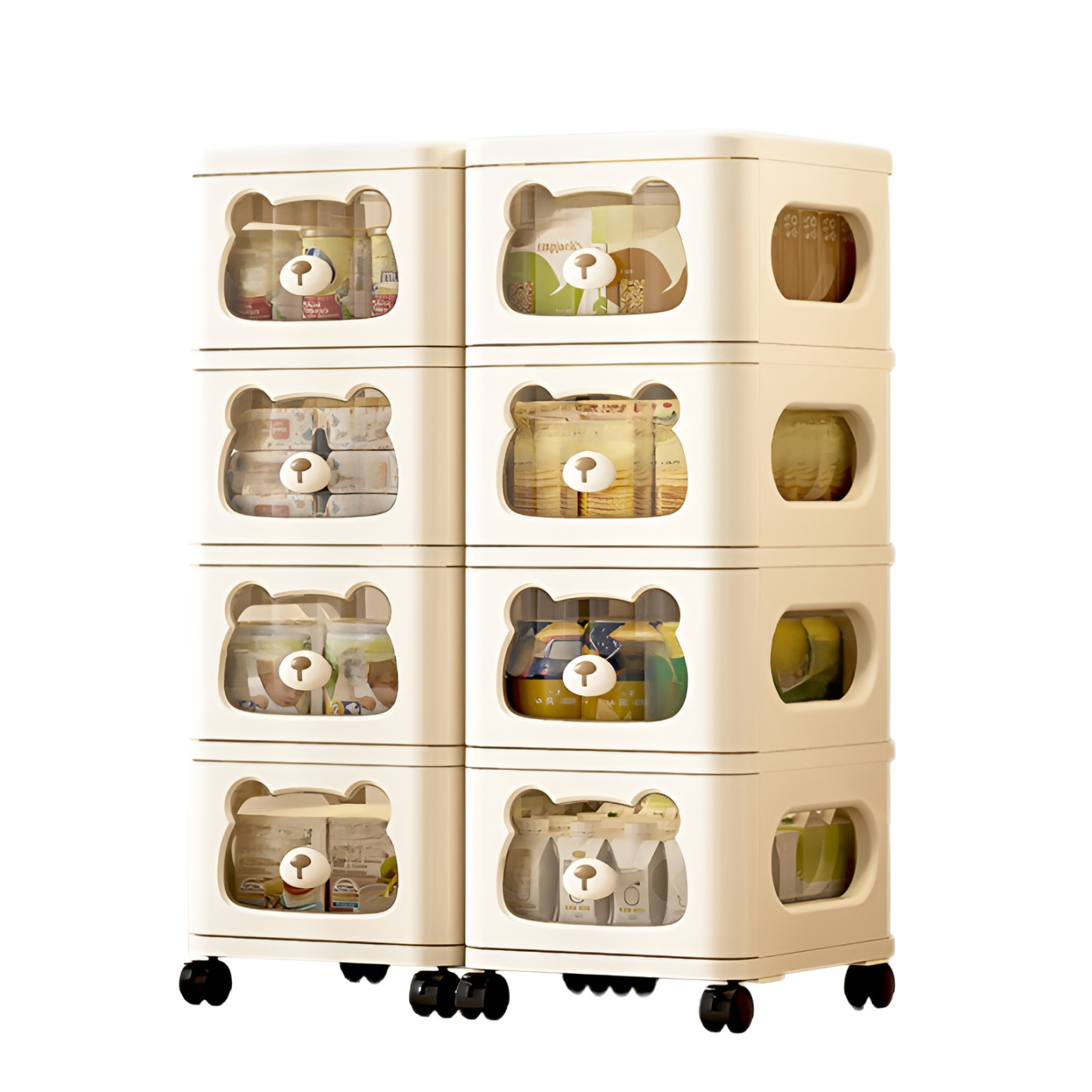 Mehrschichtiges Lagerregal Multifunktions-Haushaltslagerschrank Wohnzimmer Kinderspielzeugschrank Ba