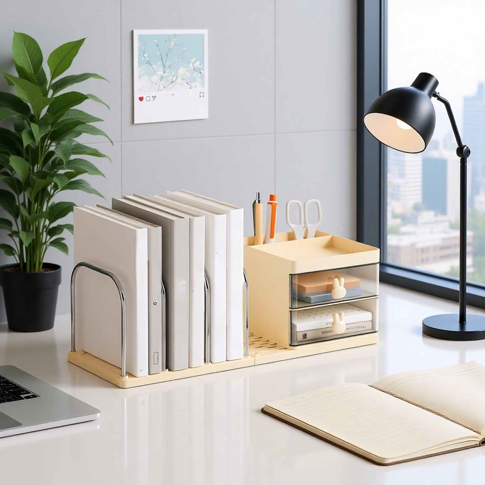 Regal für Bürobedarf, Schreibwaren für Schüler, einfaches Aufbewahrungsregal, Aufbewahrungsbox für B