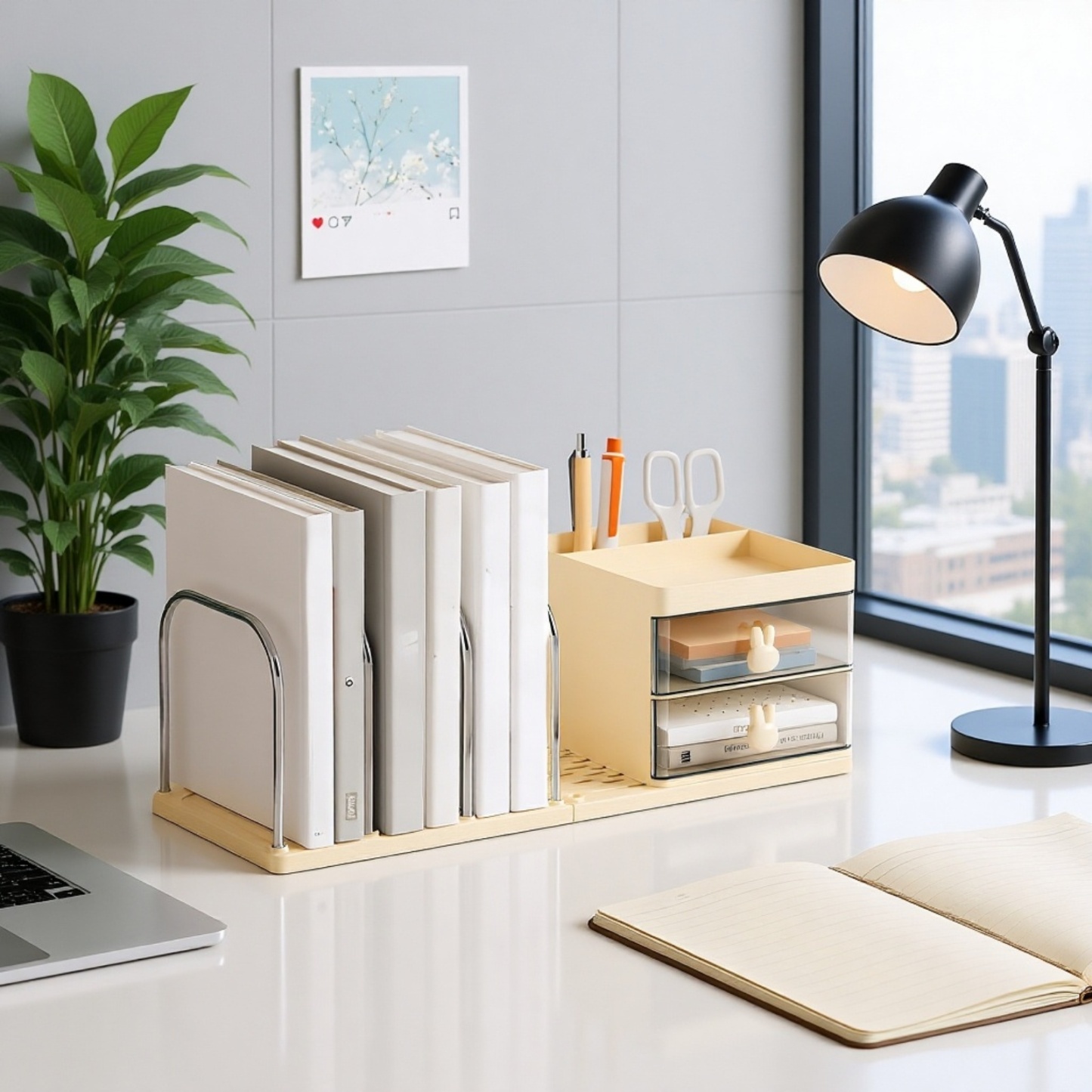 Regal für Bürobedarf, Schreibwaren für Schüler, einfaches Aufbewahrungsregal, Aufbewahrungsbox für B