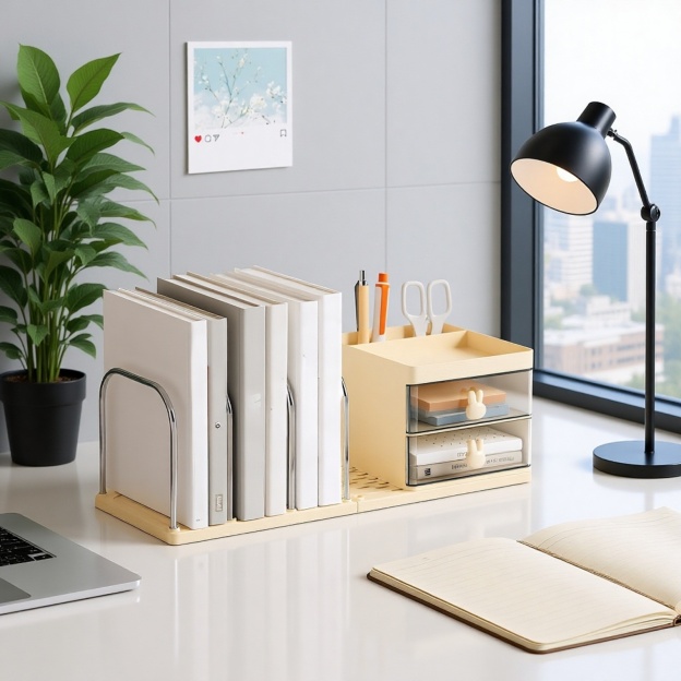 Regal für Bürobedarf, Schreibwaren für Schüler, einfaches Aufbewahrungsregal, Aufbewahrungsbox für B