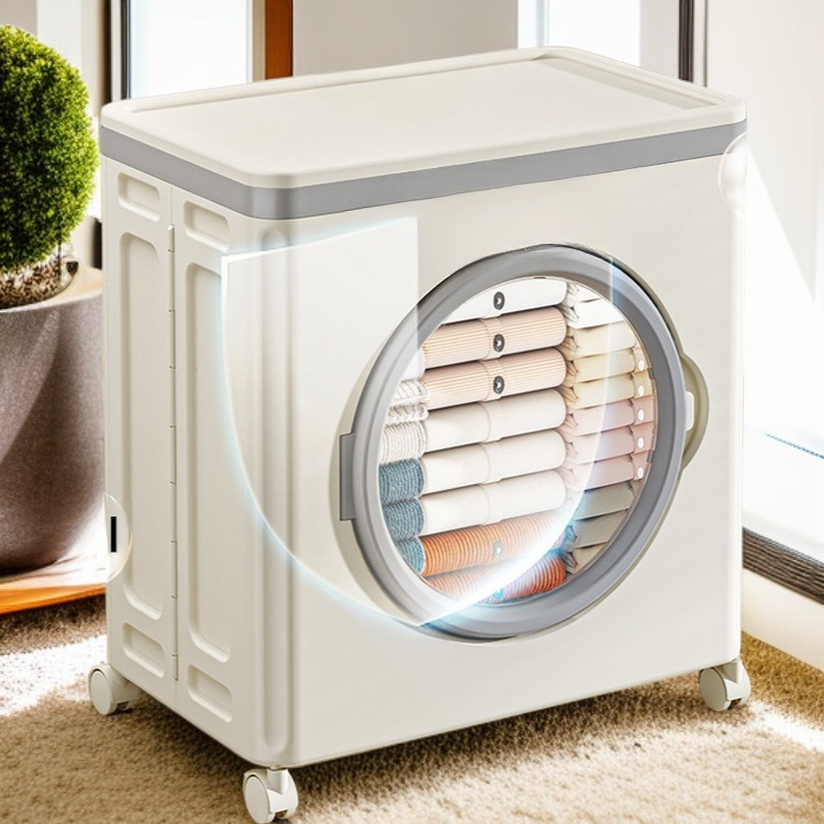 Mobilny pojemnik na ubrania z kółkami – łatwy transport