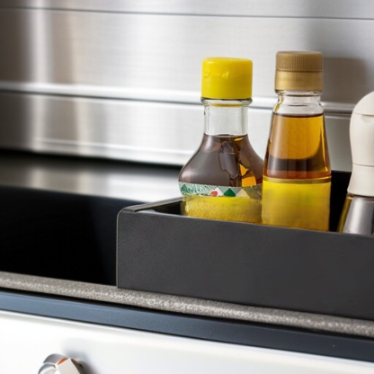 Duża magnetyczna półka ścienna do kuchni – organizer na przybory