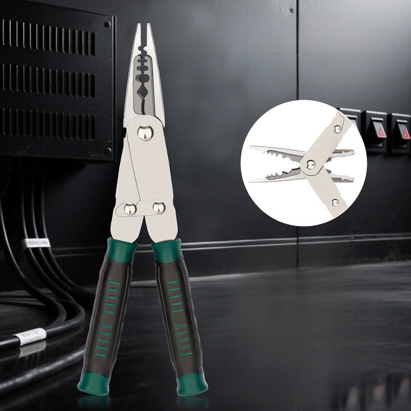 Steel wire pliers twocolor multifunctional deformable dualpurpose