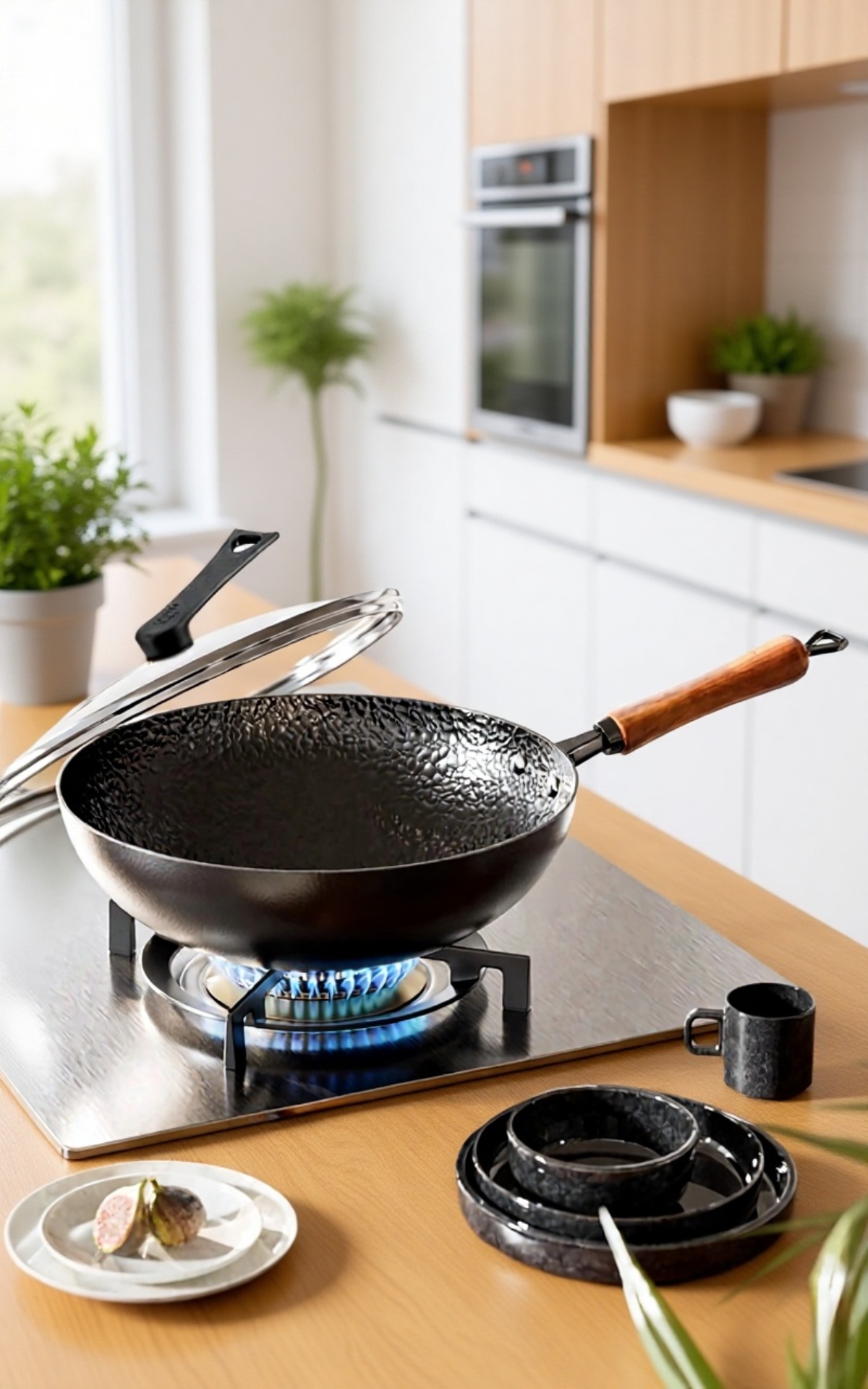 Nonstick coated household iron pot for easy cooking