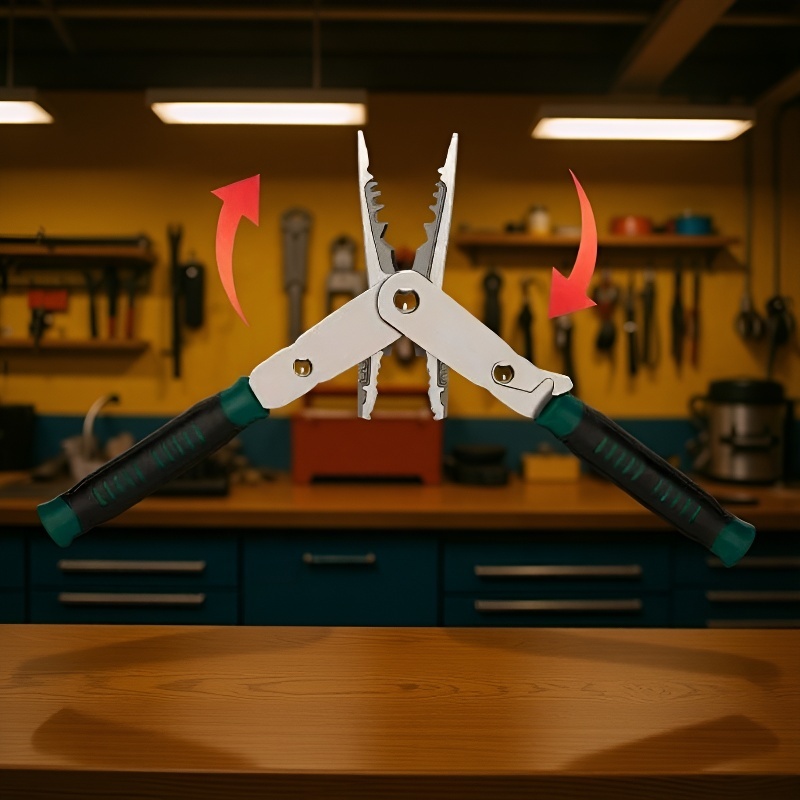 Steel wire pliers twocolor multifunctional deformable dualpurpose