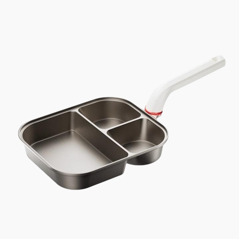 Titanium three-in-one frying pan breakfast pan non-stick pan fried egg hamburger thickened and deepe