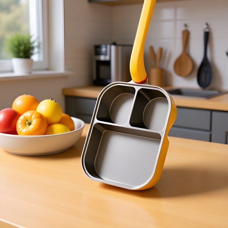 Titanium three-in-one frying pan breakfast pan non-stick pan fried egg hamburger thickened and deepe