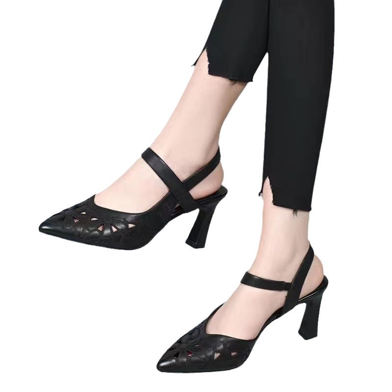 🩰 Нови дамски сандали на висок ток с една каишка