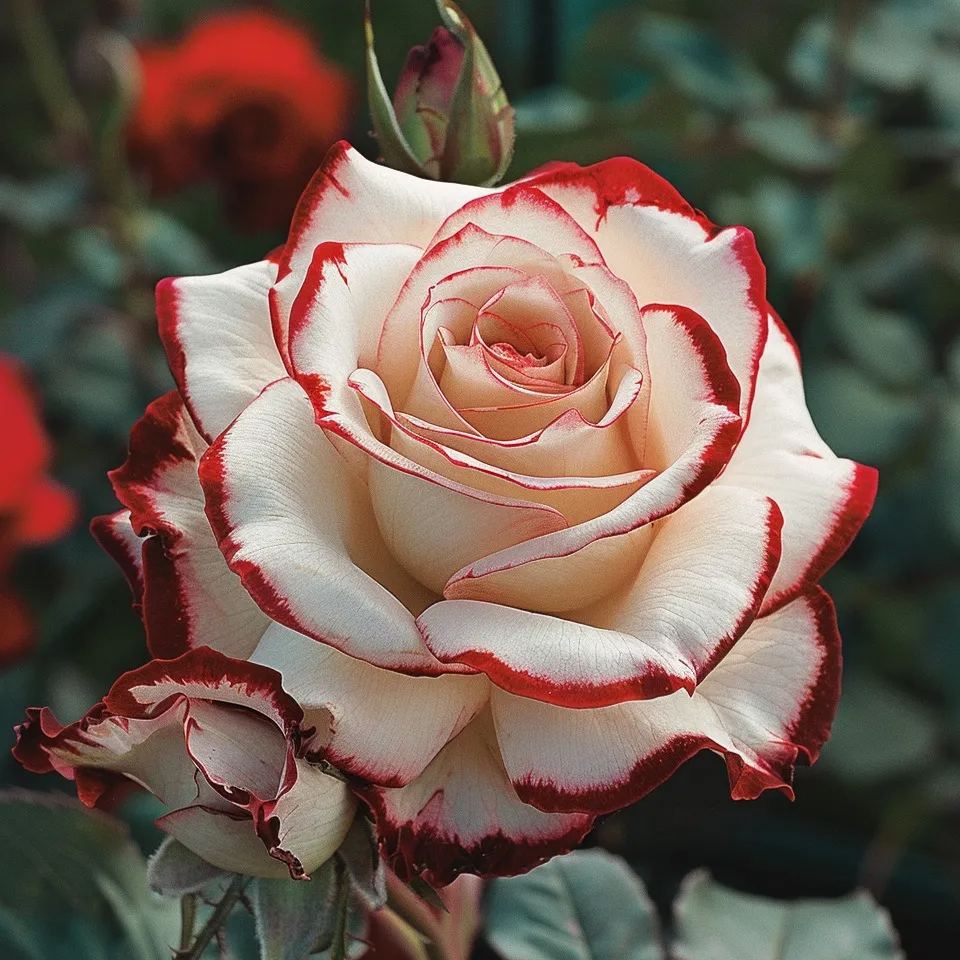 🌹Рядка Синя Лунна Роза &Многоцветна Роза с Дантела от Венчелистчета🌈