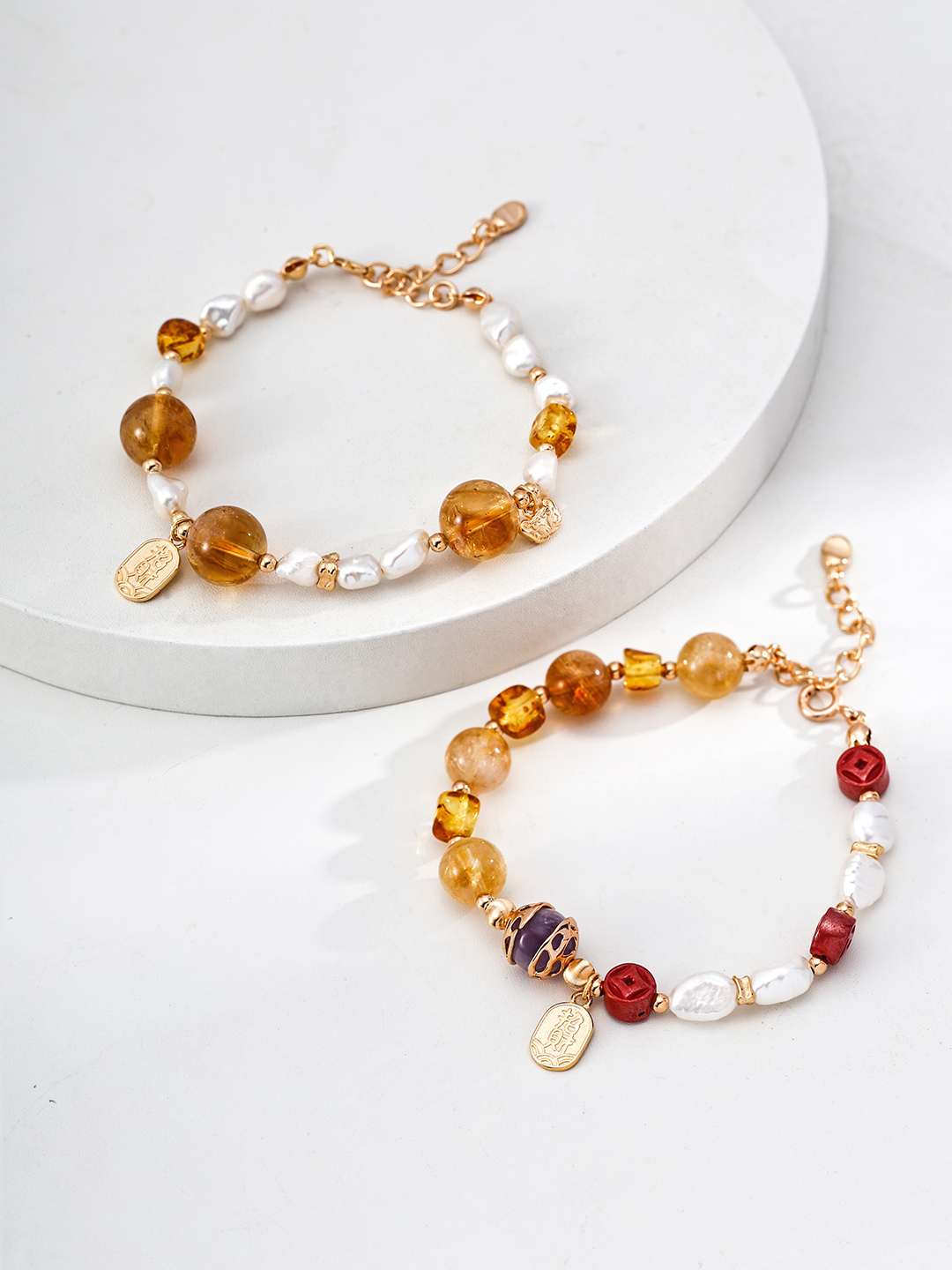 Amethyst wealth-attracting bracelet