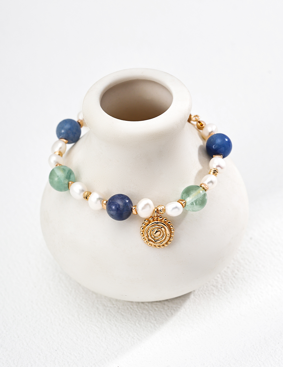 S925 Sterling Silver Vintage Natural Pearl Bracelet