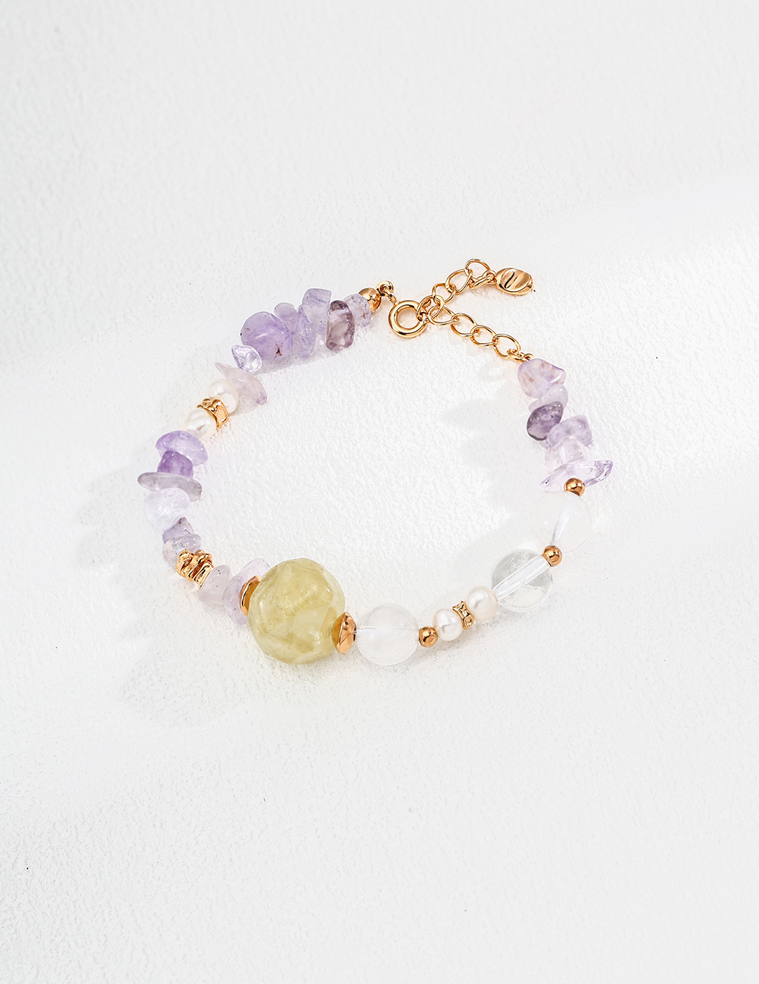 S925 Sterling Silver Simple and Colorful Crystal Stone Bracelet
