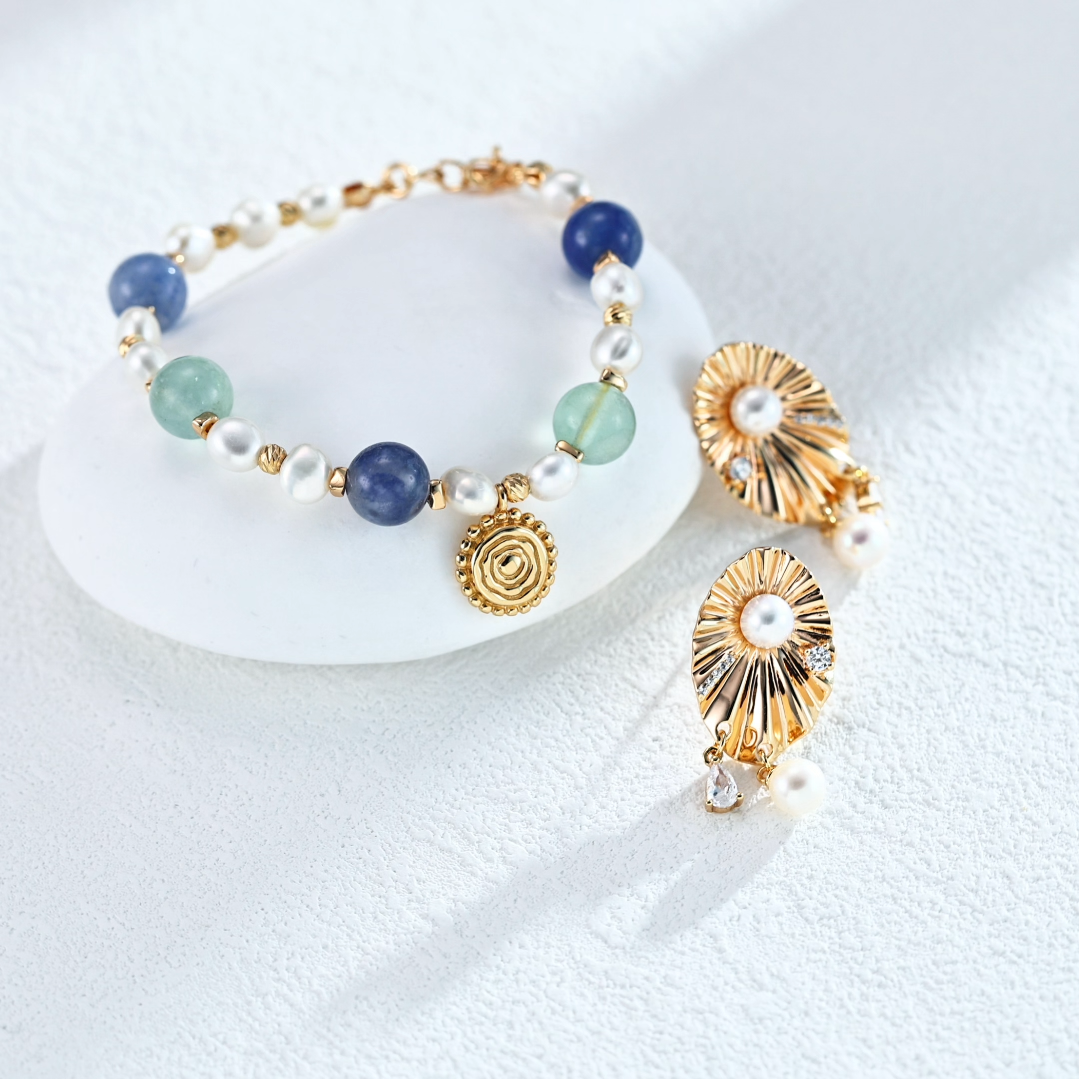 S925 Sterling Silver Vintage Natural Pearl Bracelet