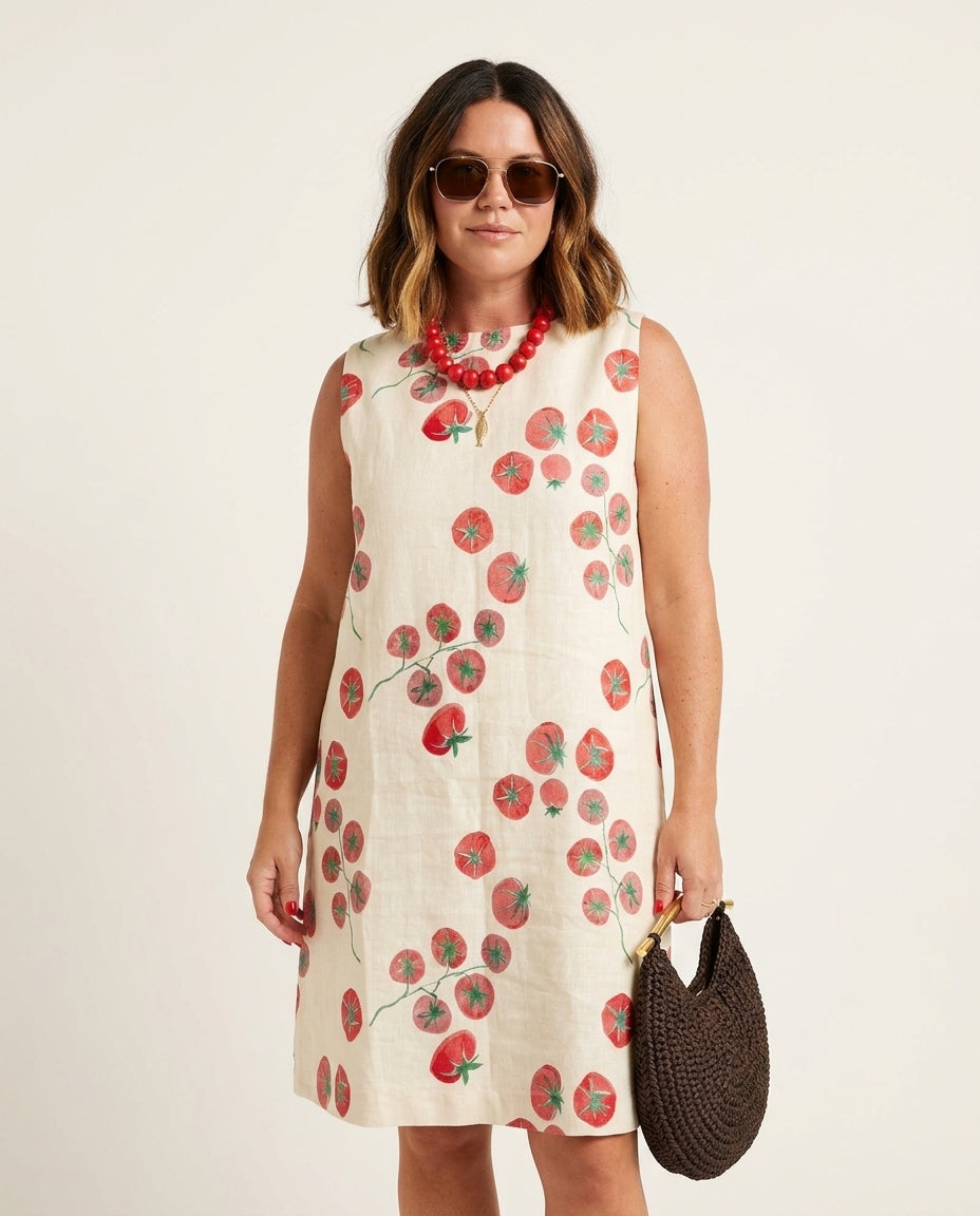 Ivory Whisper Resort Floral Romper Ivory Romper with Relaxed Fit silhouette and Linen Blend texture, clean studio product view for Resort Wear, a polished coastal brunch, US East / Hamptons Elite by ads.floravincie