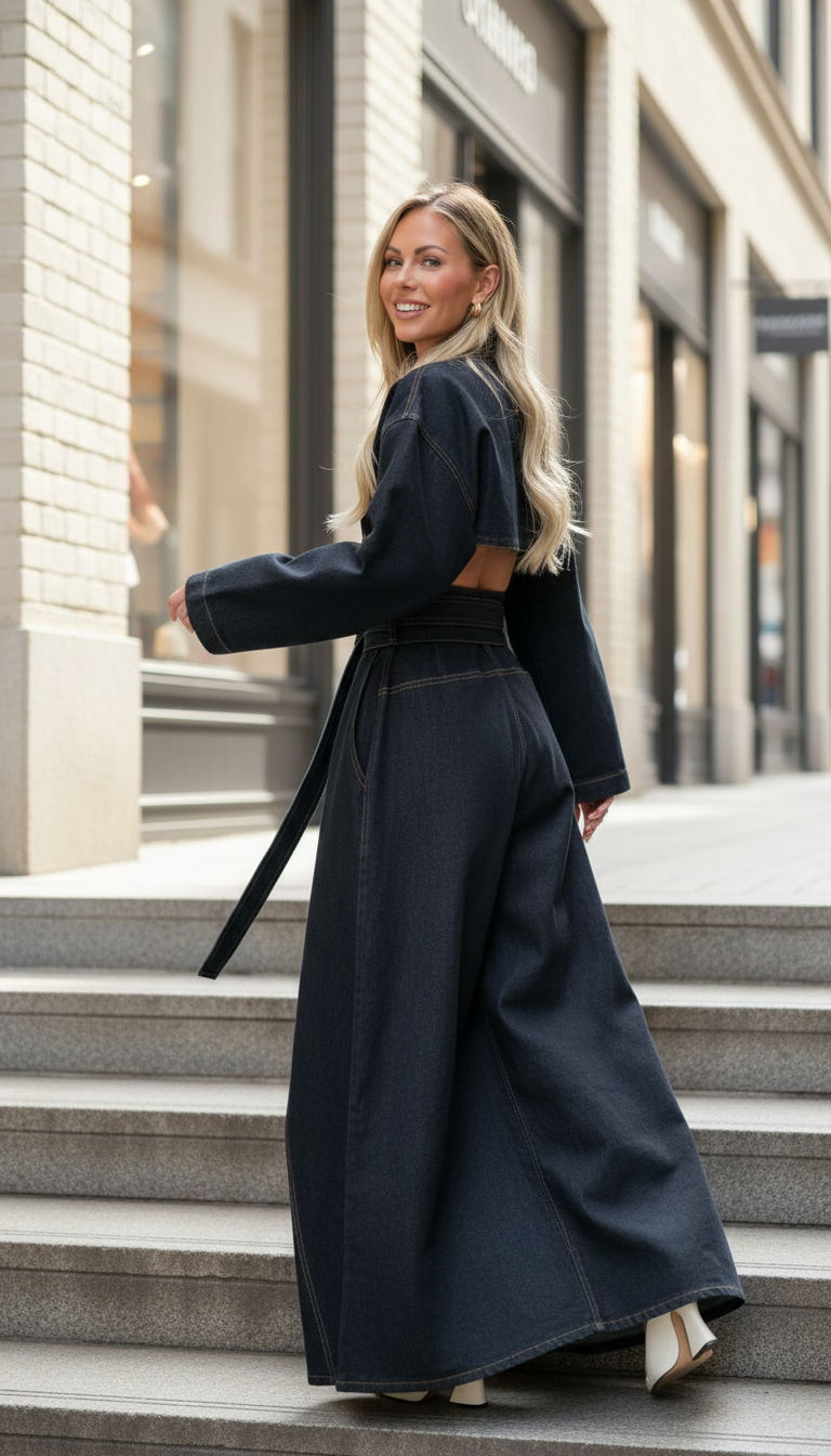 Black V-Neck Wide-Leg Belted Wide-Leg Jumpsuit product image 4