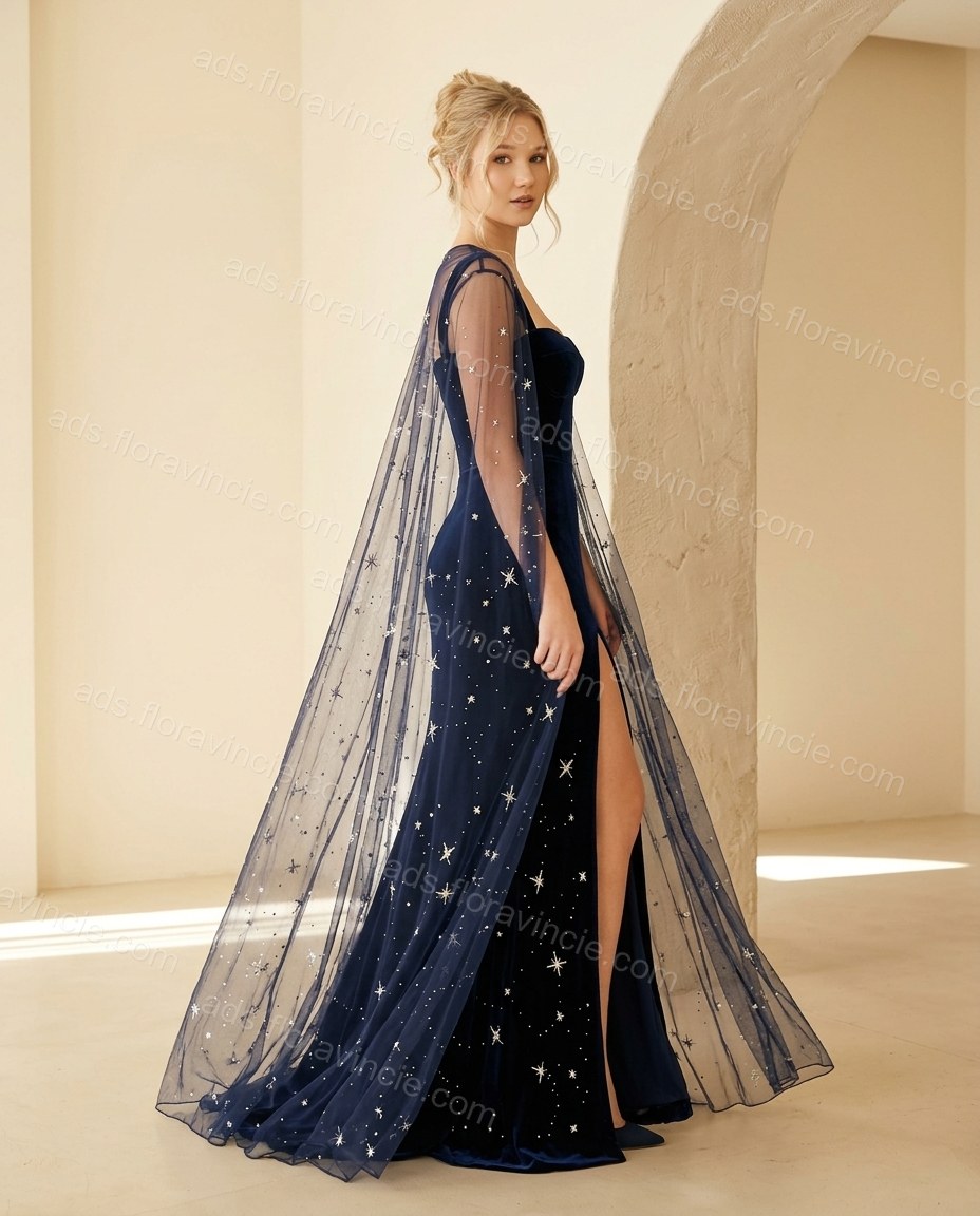 Navy Blue Aura Date Night Satin Maxi Dress Navy Blue Maxi Dress with Structured silhouette and Satin texture, front view product image for Date Night, Sunset in Malibu, Summer current summer selling: vacation, resort dinner, wedding guest, festival weeken by ads.floravincie.com