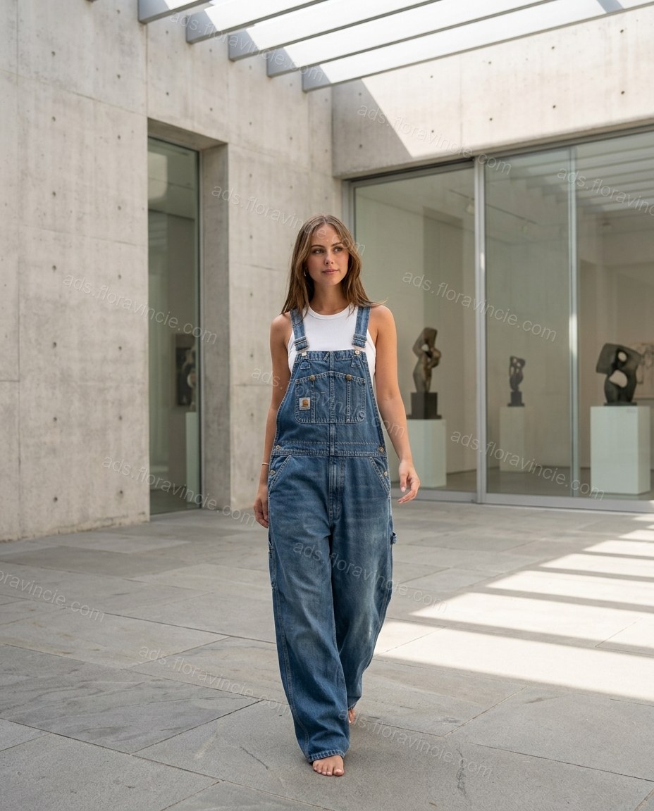 Blue Denim Jumpsuit by ads.floravincie.com