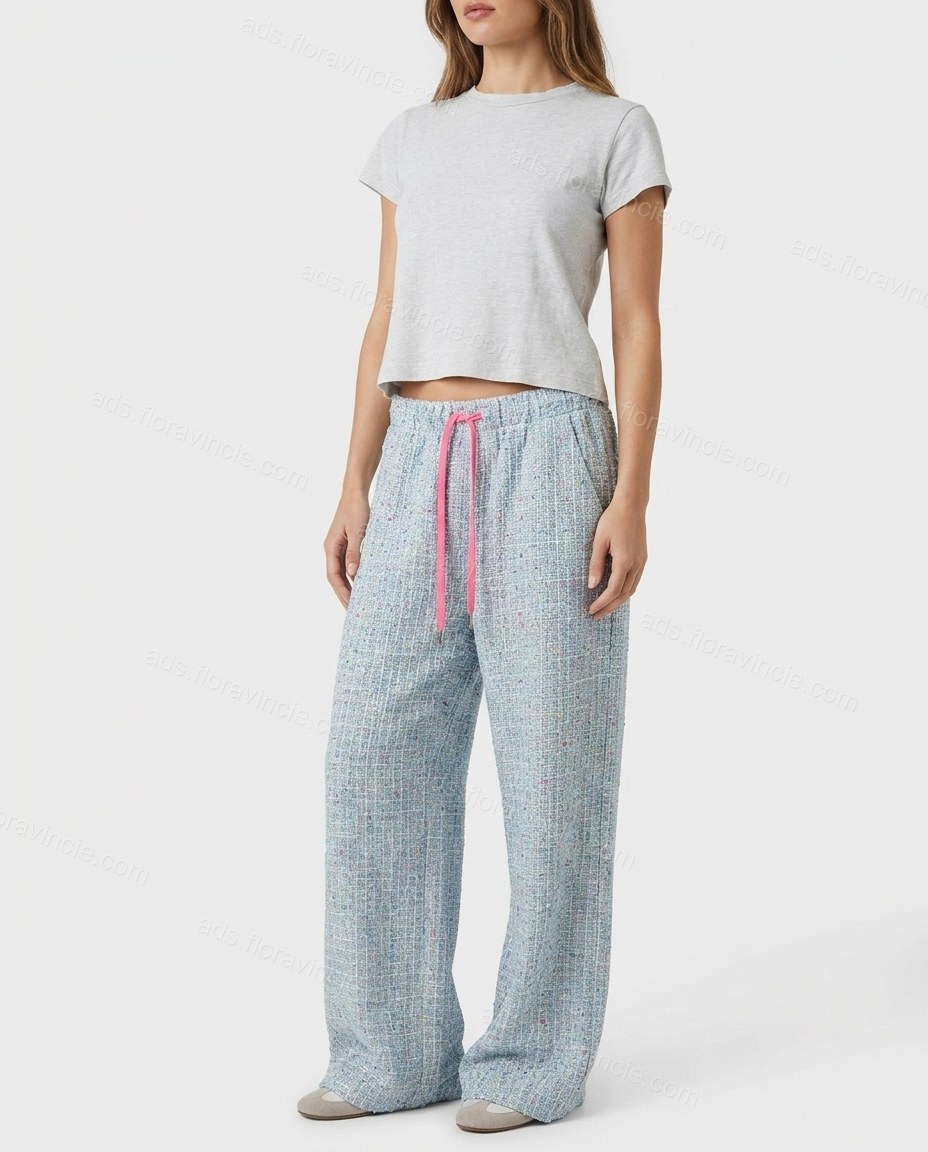 Light Blue Textured Skirt Set by ads.floravincie.com