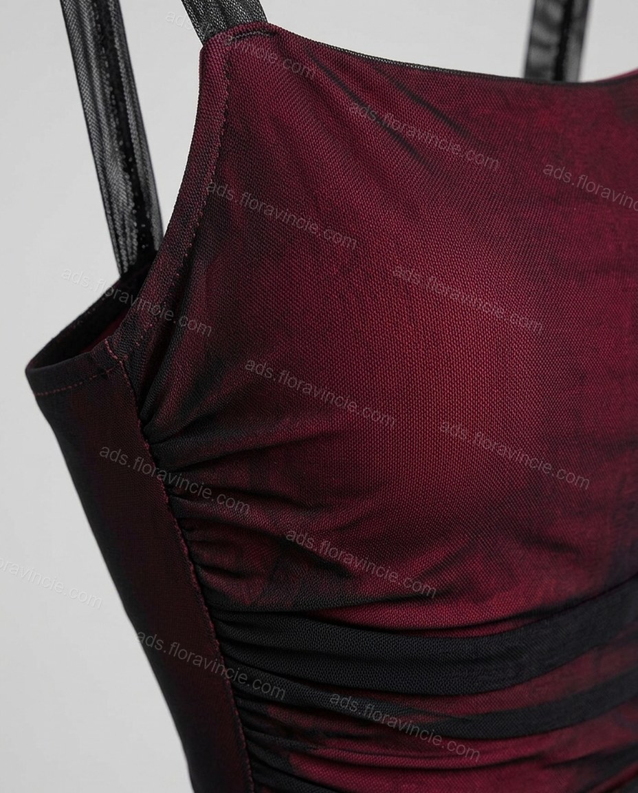 Burgundy Ruched Maxi Dress by ads.floravincie.com