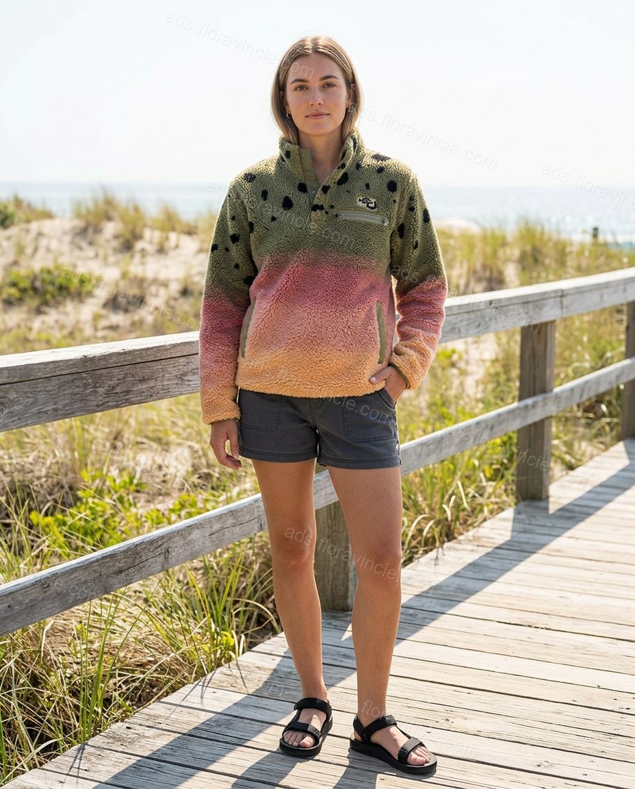 Olive Green Cape Blouse, full-length hero view, by ads.floravincie.com