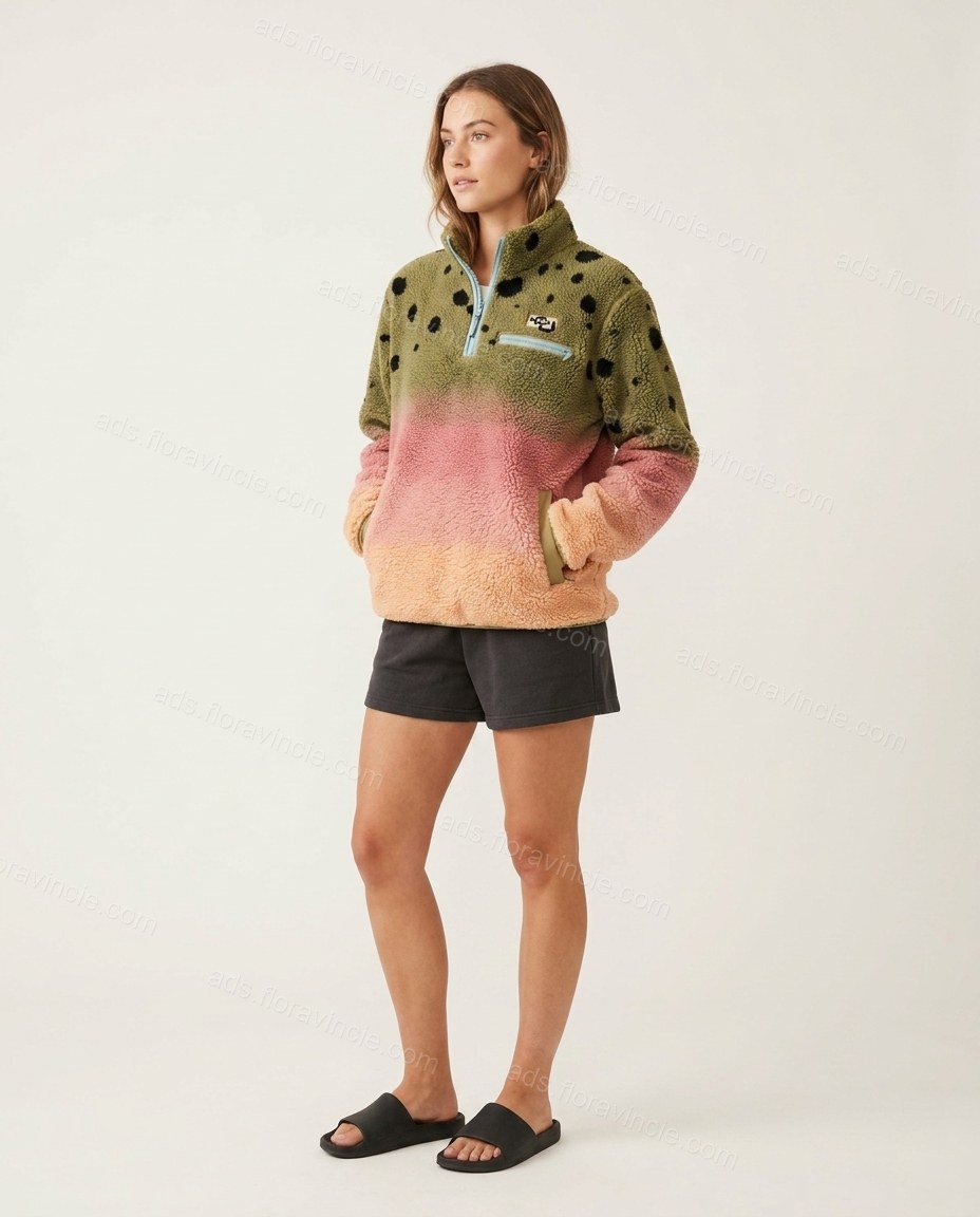 Olive Green Cape Blouse, front studio view, by ads.floravincie.com
