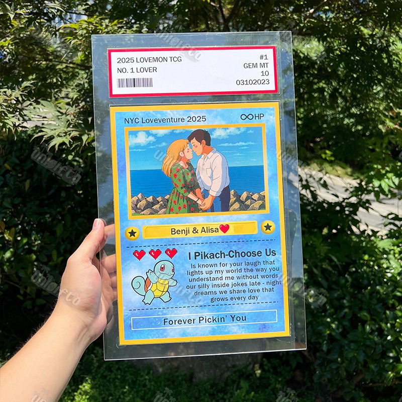 Custom Anime Photo Couple BIG Card For Your love