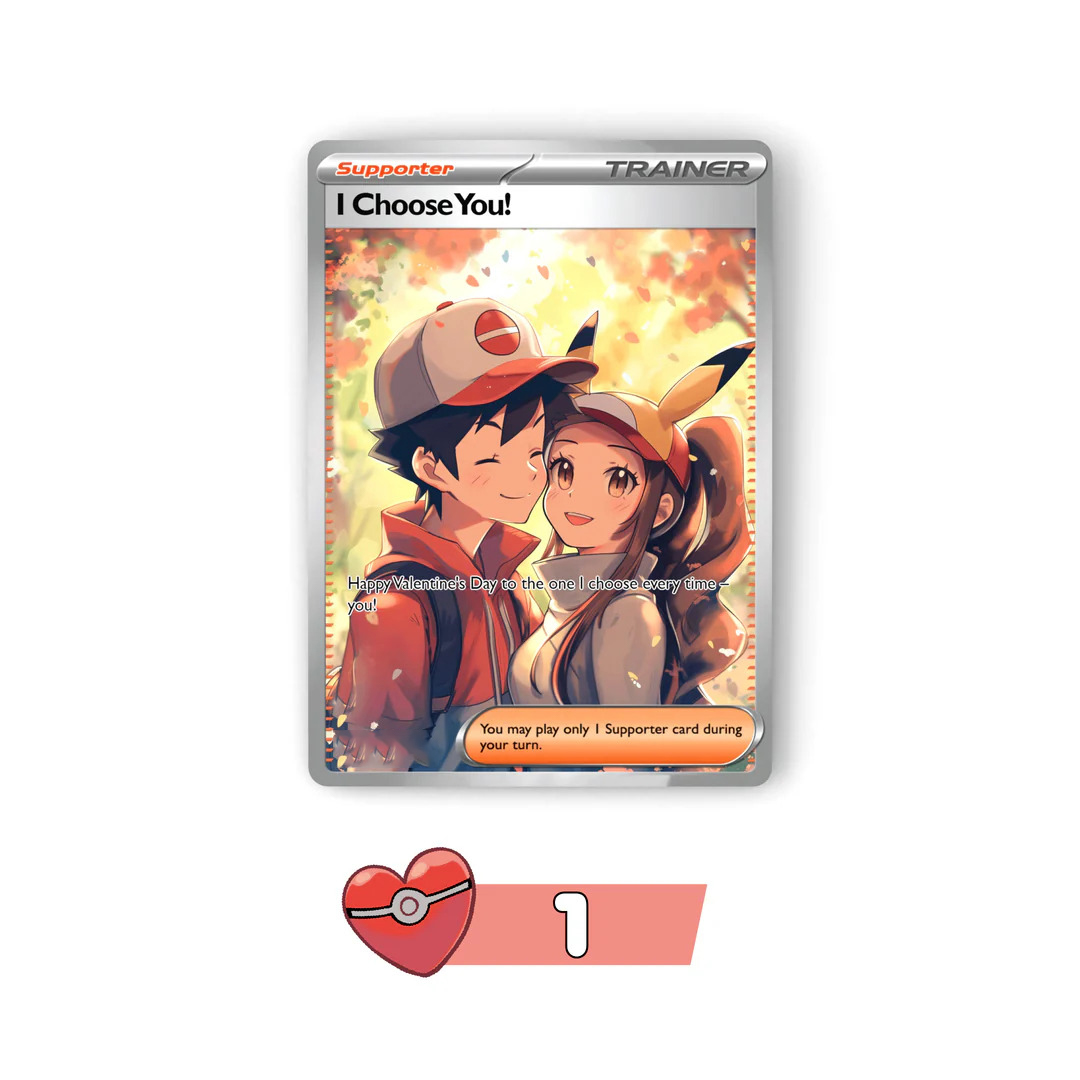 Custom Anime Game Valentine's Day Card