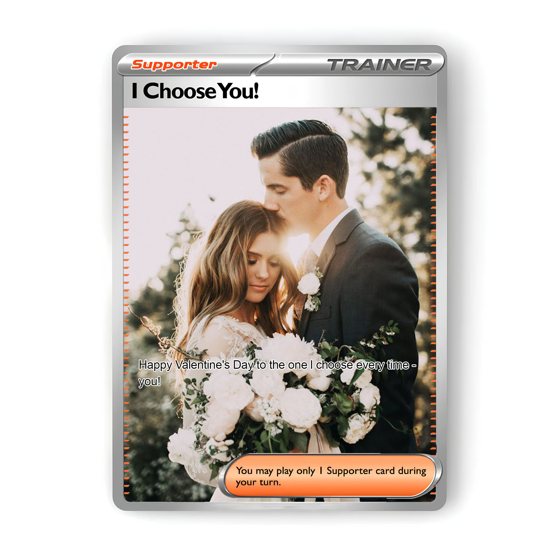 Custom Anime Game Valentine's Day Card-FREE Phone Case with Card Slot