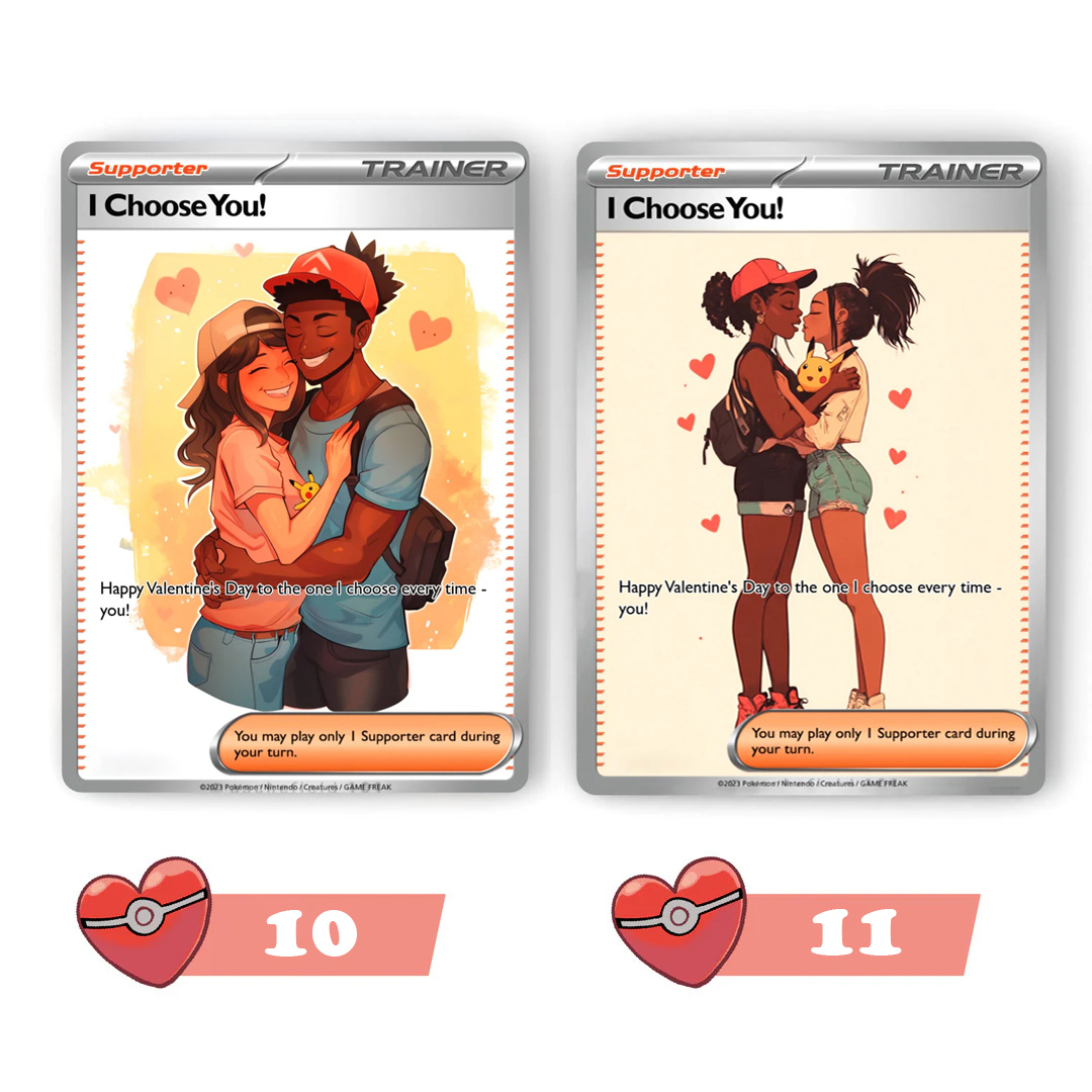 Custom Anime Game Valentine's Day Card