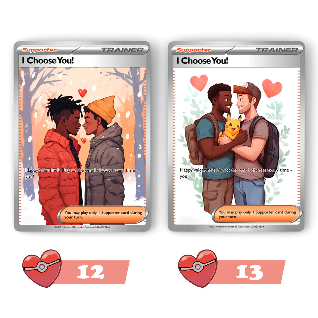 Custom Anime Game Valentine's Day Card