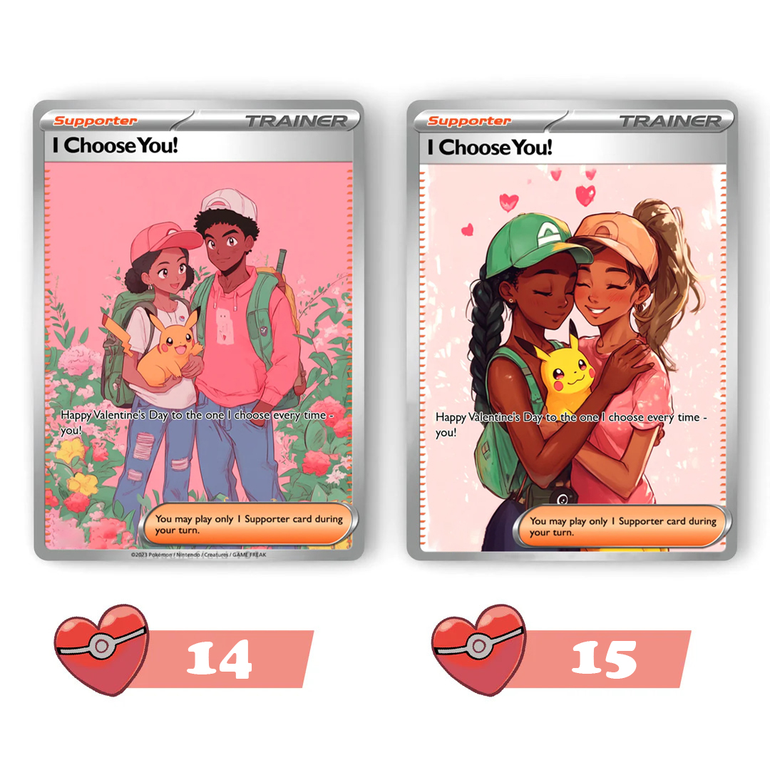 Custom Anime Game Valentine's Day Card