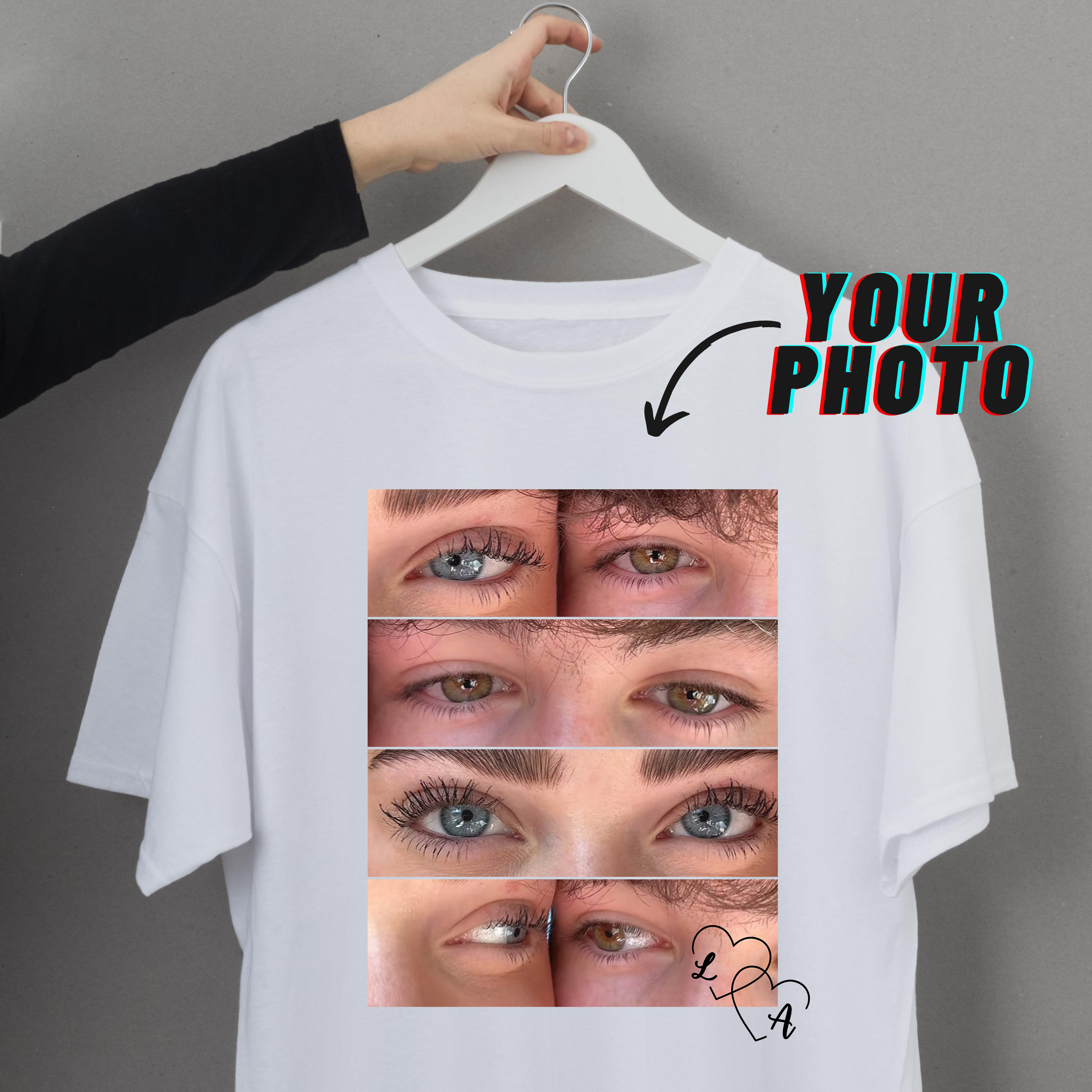Personalized Eyes Shirt for Couple