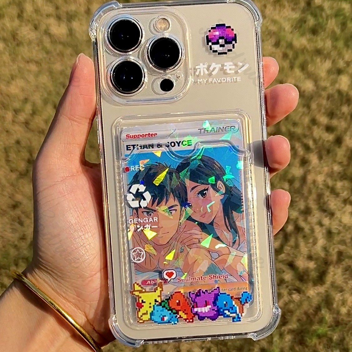 Personalized Anime Card Phone Case with Card Slot