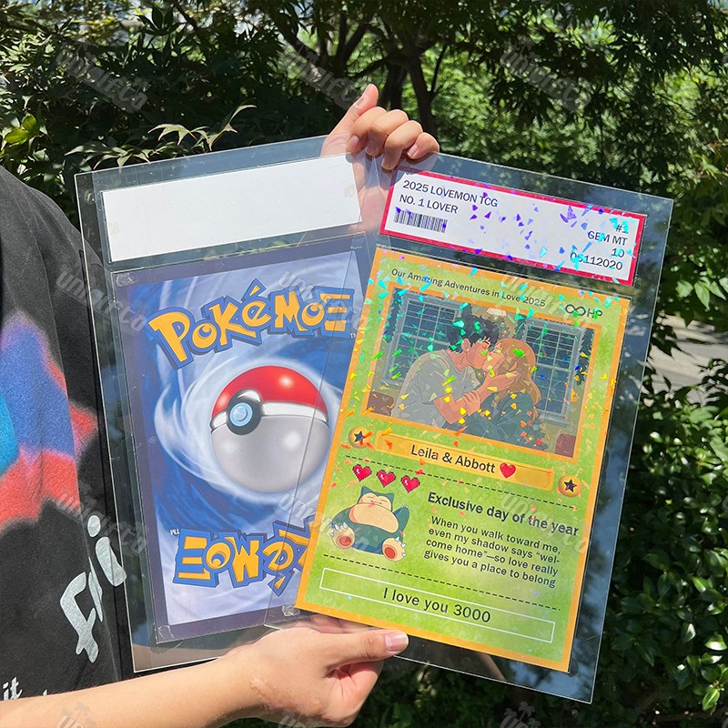 Custom Anime Photo Couple BIG Card For Your love