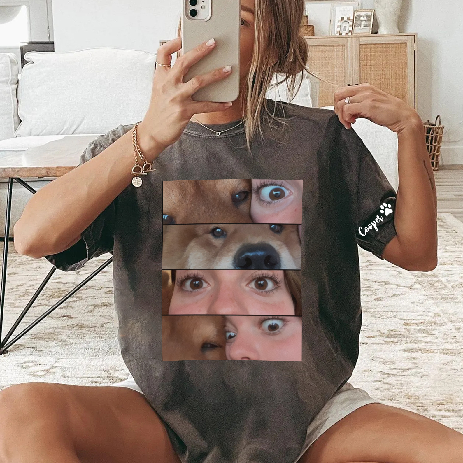 Personalized Eyes Shirt with Pet