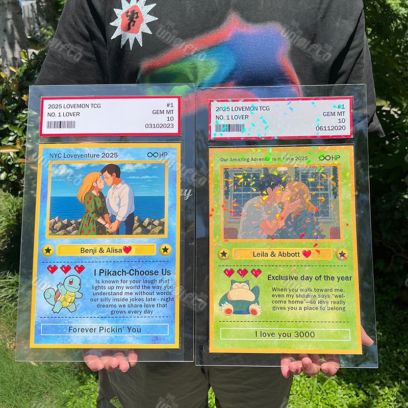 Custom Anime Photo Couple BIG Card For Your love