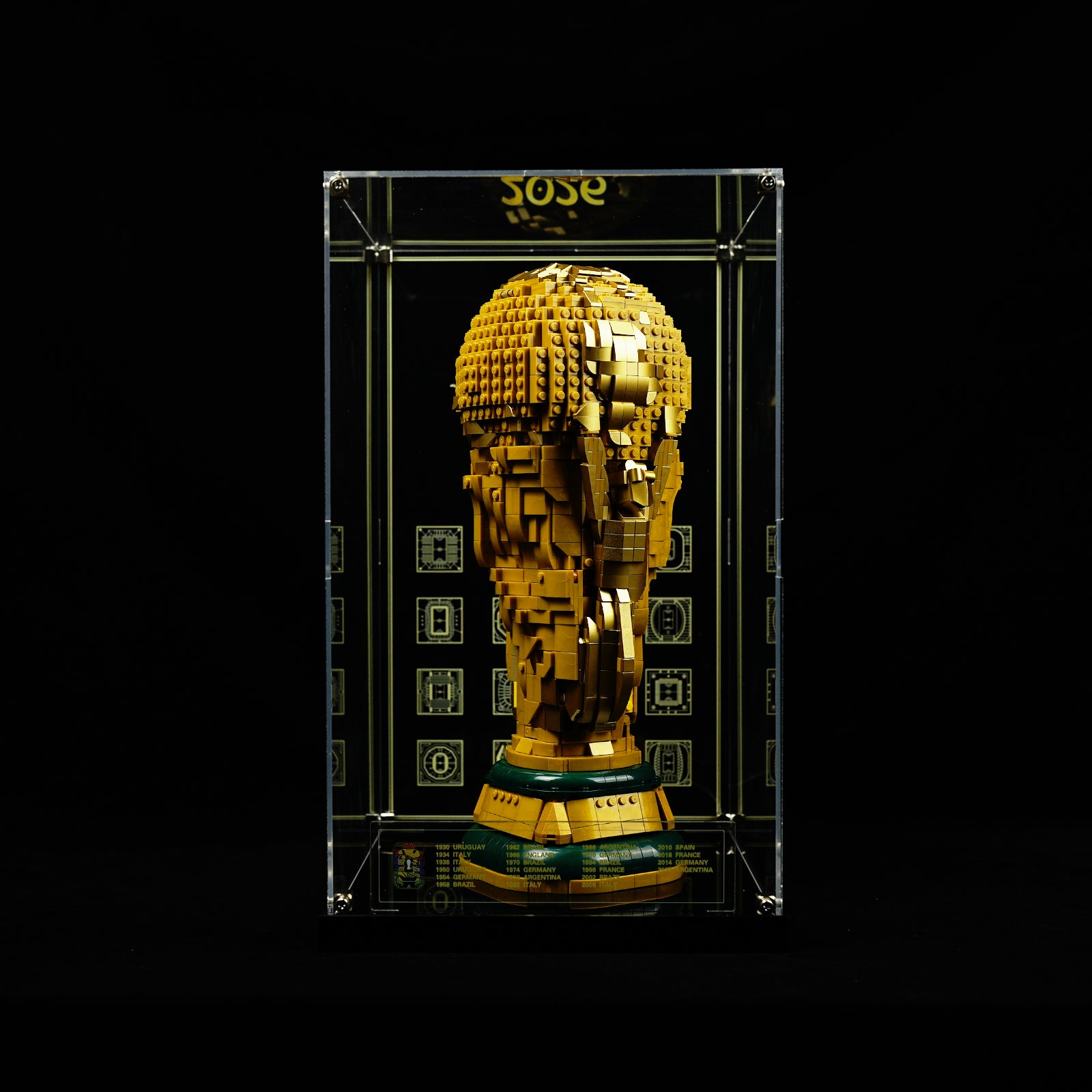 Premium LED Acrylic Display Case for LEGO® 43020 FIFA World Cup™ Trophy