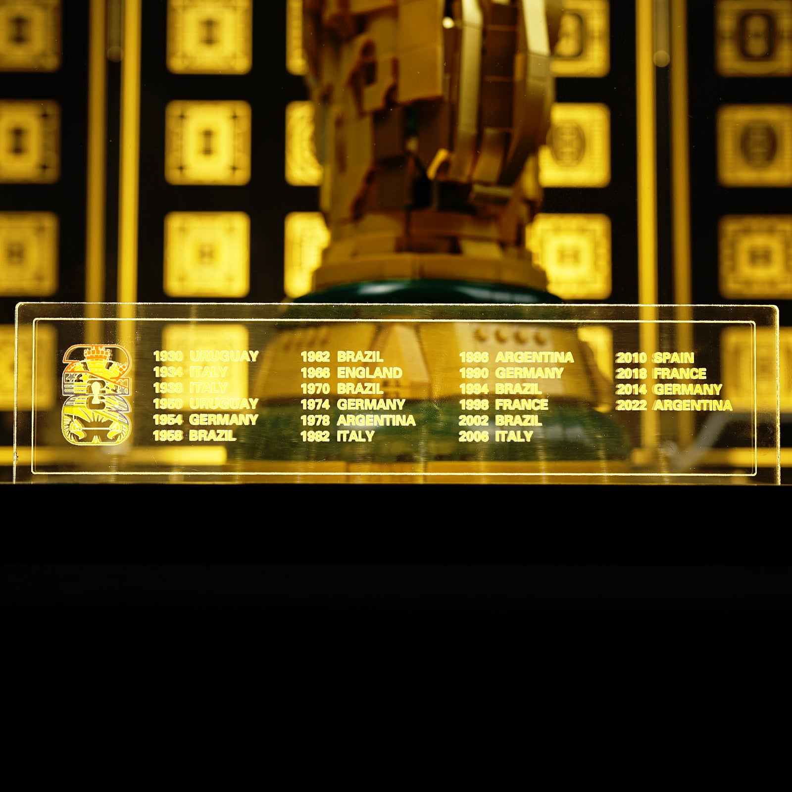 Premium LED Acrylic Display Case for LEGO® 43020 FIFA World Cup™ Trophy