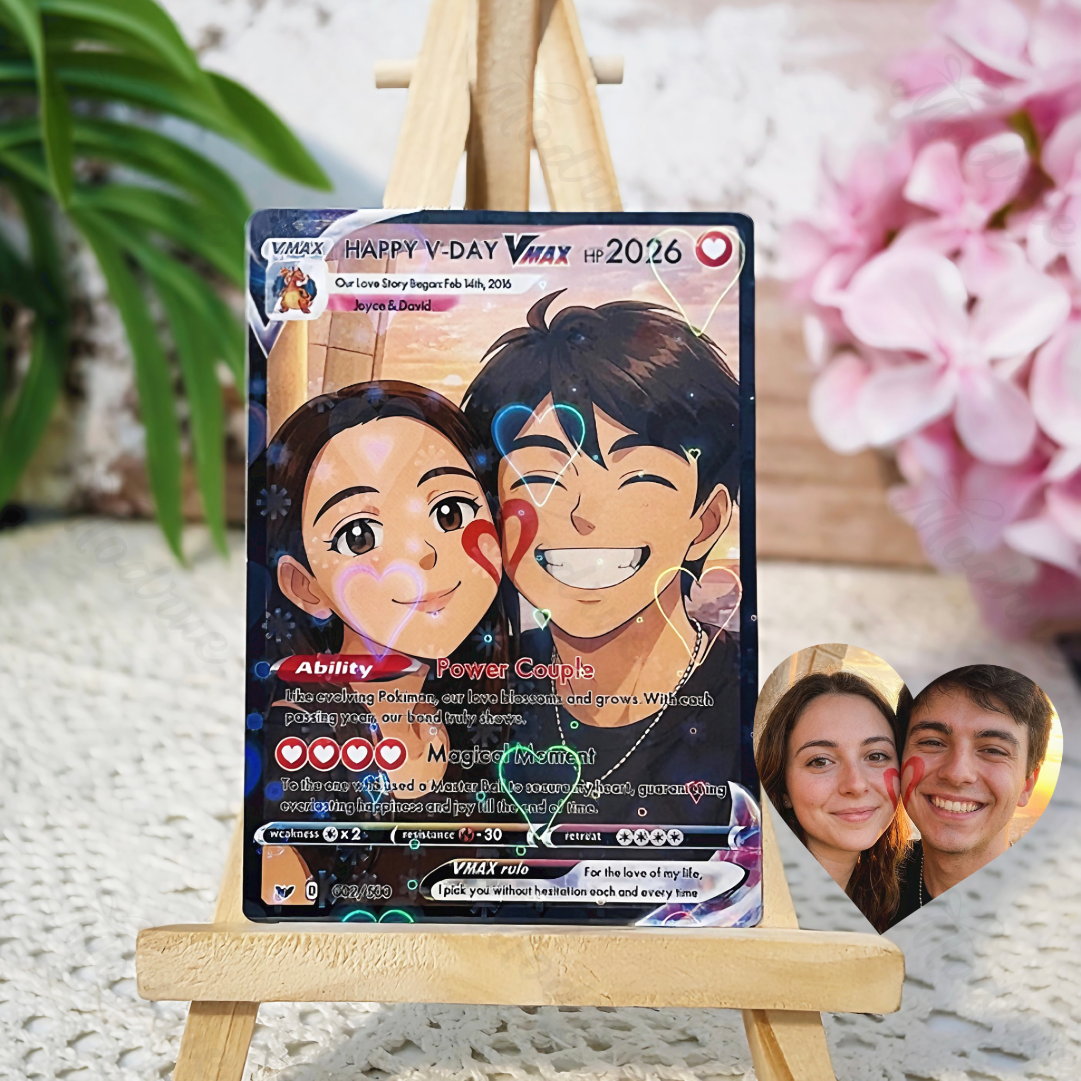 Personalized Photo Anime VMAX Card