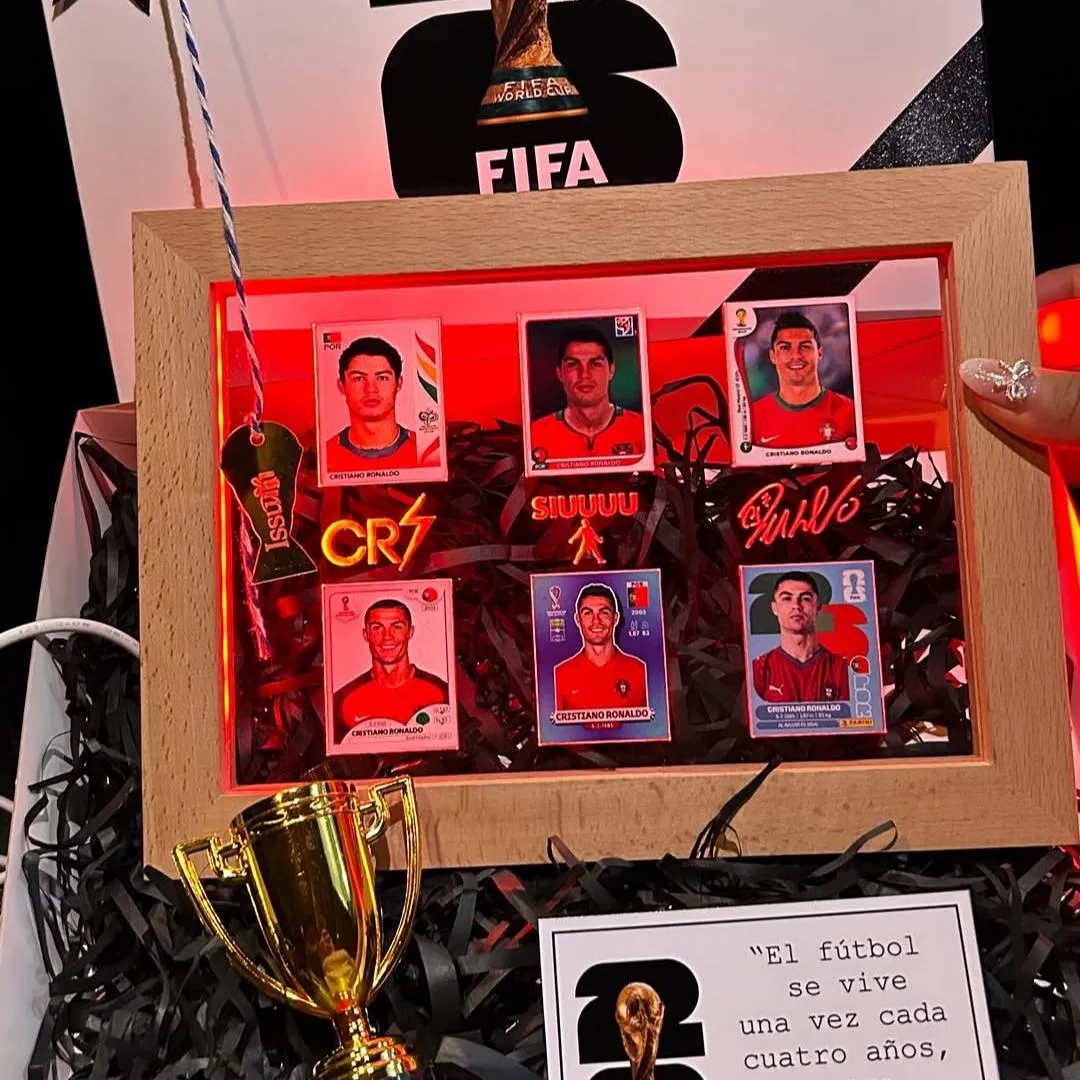 CR7 LED Shadow Box Frame – Football Legend Collector Display